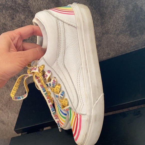 Vans x Flour Shop Old Skool Rainbow Low Top Sneaker Womens Size 5.5 - Picture 13 of 14